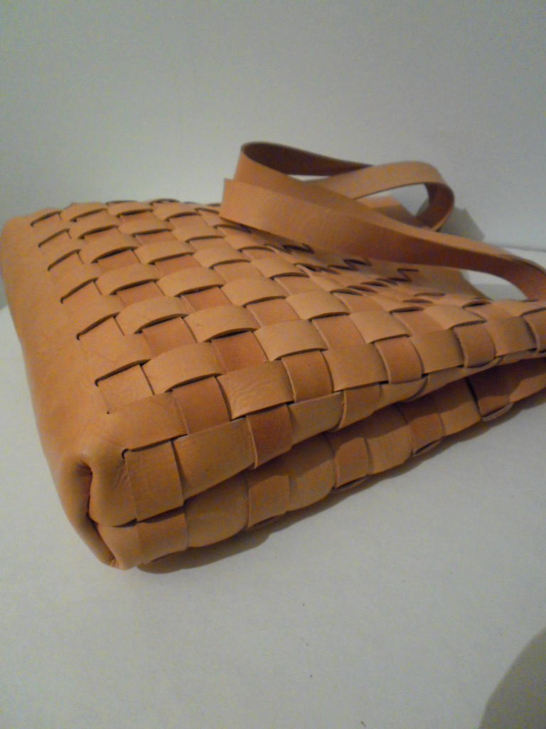Brown Leather Tote - Rwoodb - Leather Shoulder Bag, Leather Shopper Bag, Leather Tote,leather Market Bag,